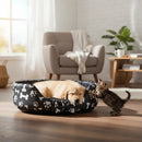 Cama Pet Grande Confortável para Cachorros e Gatos 70x50 Preto