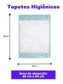 Tapete Higiênico K9 Super Absorvente Para Cães e Gatos 80x60cm 30 Unidades