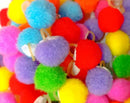 Kit 100 Lacinhos Pompom Pet Shop Cores Variadas para Penteado Pet