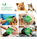 Luva Magnética Removedora de Pelos para Pets Cães e Gatos Cor Azul