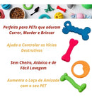 Kit 12 Brinquedos Mordedores Pet de Borracha Atóxica para Cães e Gatos