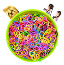 Kit 1000 Elásticos Pet para Penteado Acessórios de Banho e Tosa