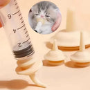 Kit com 2 Bicos Alimentadores e Seringa para Alimentação de Pets