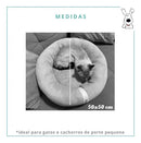 Cama Nuvem para Gatos Pet Soft Redonda 50x50cm Super Conforto Sherpa