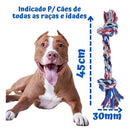 Brinquedo Mordedor Dental Pet Bone de Corda Extra Gigante para Cães