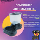 Kit Bebedouro Automático 10L e Comedouro 8L para Cães e Pets