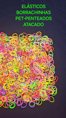 Kit 2000 Elásticos Pet para Penteado Acessórios de Banho e Tosa