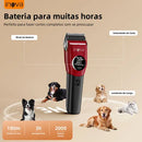 Máquina de Tosa Pet Inova Cases Sem Fio para Cães e Gatos Vermelha