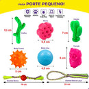 Kit Big Bull com 10 Brinquedos Pet Interativos Antiestresse para Filhotes