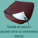 Cama Pet 60x60 Para Cachorro e Gato Confortável e Macia Cor Vermelha