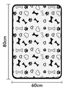 Kit 5 Tapetes Higiênicos Laváveis para Cães Tamanho M 80x60cm