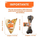 Kit 10 Mordedores Naturais Orelha Bovina com 2 Ossos Fêmur para Pets