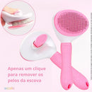 Escova Pet Autolimpante Removedora de Pelos para Cães e Gatos