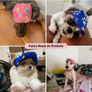 Boné Pet com Viseira para Cachorras e Gatas Acessório Estiloso