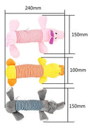 Brinquedo de Pelúcia Pet com Apito Happy Day Elefante Cinza para Cães e Gatos