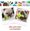 Kit 12 Brinquedos Mordedores Pet de Borracha Atóxica para Cães e Gatos