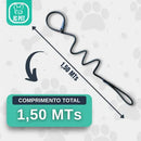 Guia Unificada com Enforcador 1,5 Metros para Adestramento de Cães Preto