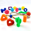 Kit 8 Mordedores Pet Maciços Big Bull para Cachorro Pequeno Diversão Garantida