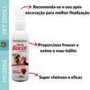 Kit Higiene Bucal Pet Creme Dental Spray Bucal e Escova Sabor Morango