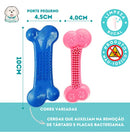 Kit 5 Brinquedos Pet de Borracha Não Tóxica para Cães de Pequeno Porte