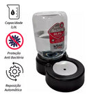 Bebedouro Pet para Pelos Longos Não Molha Ideal para Raças Pequenas Cor Preto