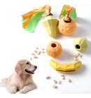 Brinquedo Pet Interativo Recheável em Formato de Pera para Cachorro Cor Banana