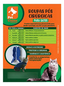 Roupa Pós Cirúrgica para Gatos Machos e Fêmeas Tamanho 02