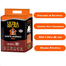 Tapete Higiênico Ultra Secão com Carvão Ativado 80x60cm 30 Unidades