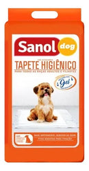 Tapete Higiênico Sanol para Cachorros 80x60cm 30 Unidades Branco