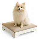 Cama Pet Box Estofada Suede Conforto Premium para Cachorro Pequeno Bege