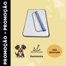 Kit 3 Tapetes Higiênicos Gigantes para Cães 100x70cm com Lona