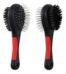 Escova para Pentear Pets Ideal para Spitz Alemão Lulu e Shih Tzu Preto Vermelho