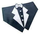 Bandana Pet Smoking Preta Lisa para Casamento Tamanho M