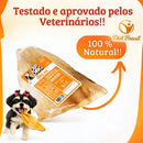 Kit 5 Orelhas Bovinas Naturais para Cães Mordedor Pet Dip Dog