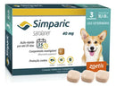 Simparic 40mg Antipulgas e Carrapatos para Cães 10 a 20kg 3 Comprimidos