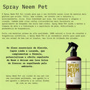 Repelente Natural Pet Neem 180ml Contra Pulgas e Carrapatos Cães e Gatos