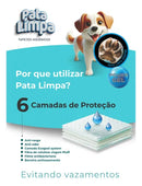 Tapete Higiênico Pata Limpa 80x60cm 30 Unidades Descartável para Cães