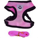 Peitoral Colete Refletivo com Guia para Cachorro Tamanho G Rosa