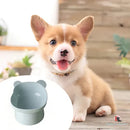 Comedouro e Bebedouro Elevado Pet em Acrílico Modelo Ursinho Cor Cinza