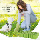 Kit 30 Refil Cata Caca Biodegradável 450 Saquinhos para Pets Verde Claro