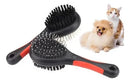 Escova para Pentear Pets Ideal para Spitz Alemão Lulu e Shih Tzu Preto Vermelho