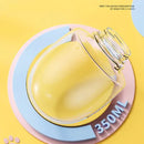 Comedouro e Bebedouro Automático Elevado Pet para Cães e Gatos Cor Amarelo