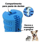 Mordedor Escova de Dente Para Cachorros com Gel Dental Pet