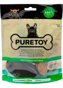 Casco Bovino Natural Puretoy Kit com 3 Mordedores para Cães