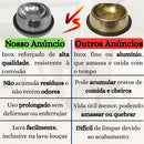Comedouro e Bebedouro Pet em Inox 500ml para Cães e Gatos