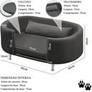 Caminha Pet Premium Conforto Chase Cinza 86x60 Para Cachorros