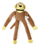 Brinquedo de Pelúcia Macaco Elo Imports com Apito para Cães Cor Marrom
