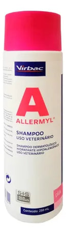 Shampoo Dermatológico Allermyl Virbac 250ml para Cães e Gatos