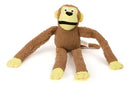 Brinquedo de Pelúcia Macaco Elo Imports com Apito para Cães Cor Marrom