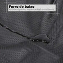 Cama Pet Redonda 60cm Plush Cinza Escuro Conforto Para Cães e Gatos